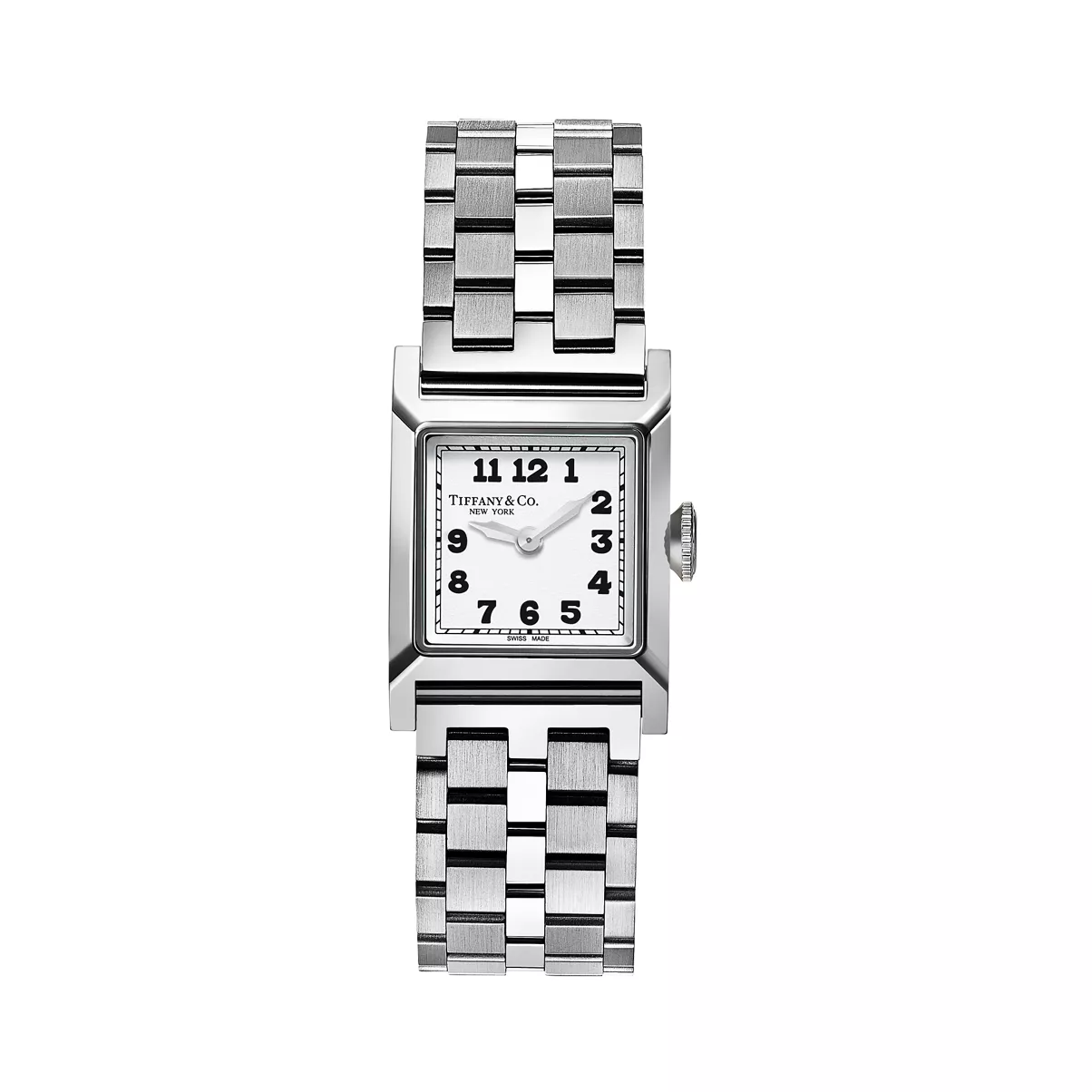 20 mm Watch in Steel with a White Dial