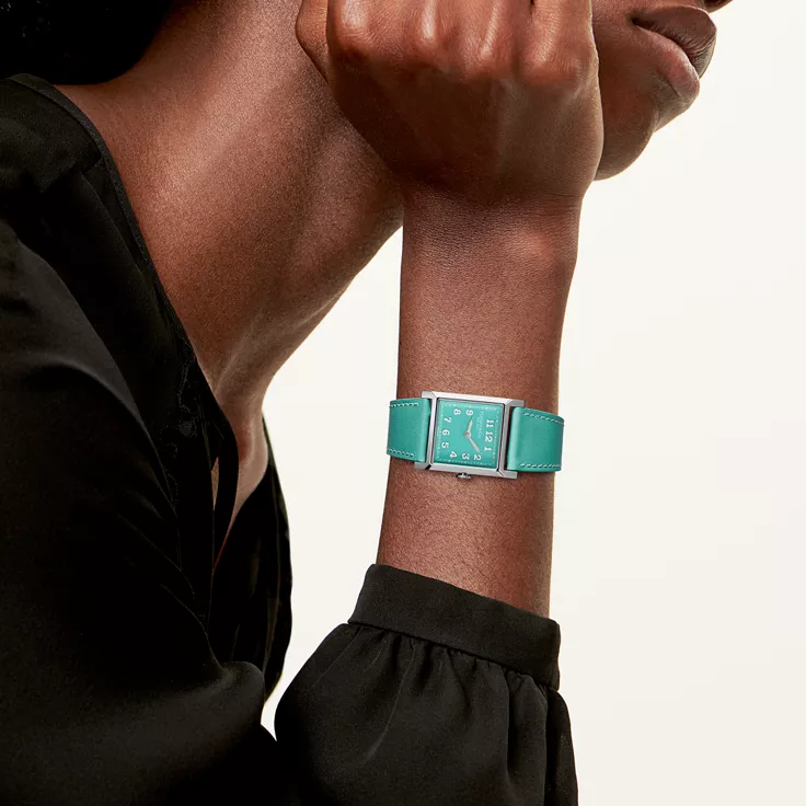 Union Square: 27 mm Watch in Steel with a Tiffany Blue® Dial, 1