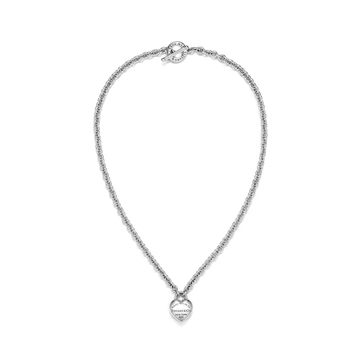 Return to Tiffany®:Full Heart Toggle Pendant in Sterling Silver, 5
