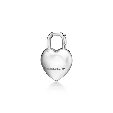 Return to Tiffany™:Boucles d’oreilles Cœur Plein en argent 925 millièmes, 3