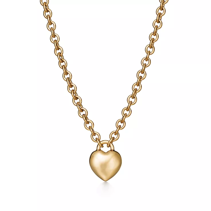 Return to Tiffany™:Pendentif Cœur plein en or jaune 18 carats, 5