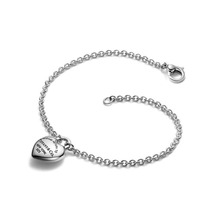 Return to Tiffany™:Full Heart Bracelet in Sterling Silver image number 4