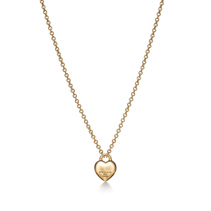 Return to Tiffany™:Full Heart Anhänger in Gelbgold Bildnummer 5