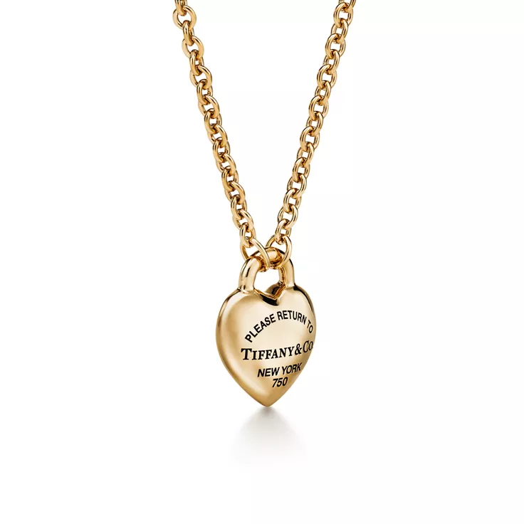 Return to Tiffany™:Full Heart Anhänger in Gelbgold, 8