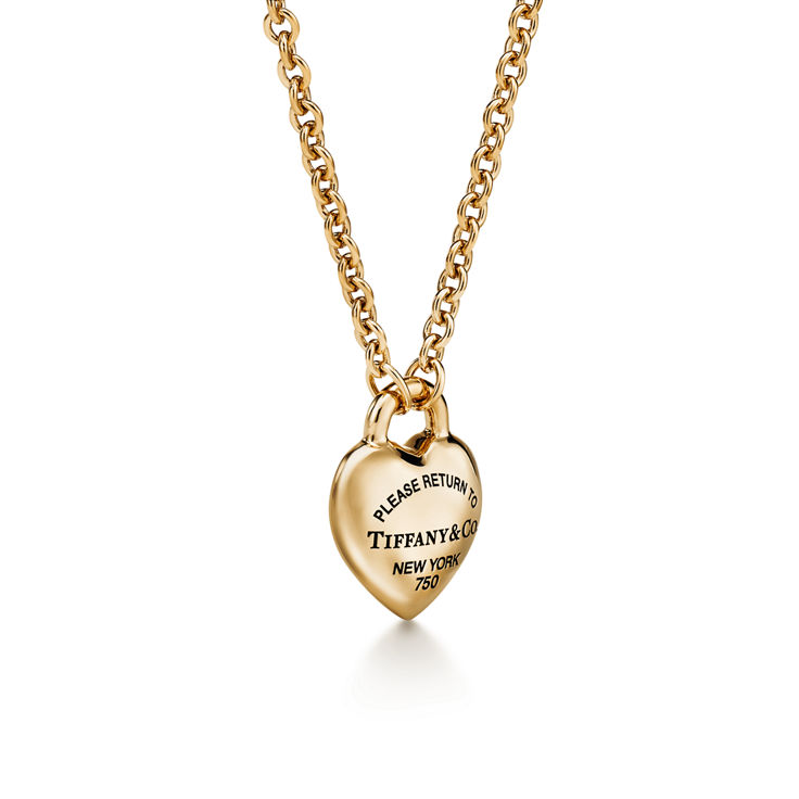 Return to Tiffany™:Full Heart Anhänger in Gelbgold Bildnummer 8