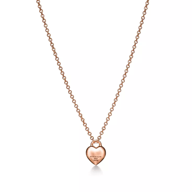 Return to Tiffany®:Full Heart Pendant in Rose Gold, 4