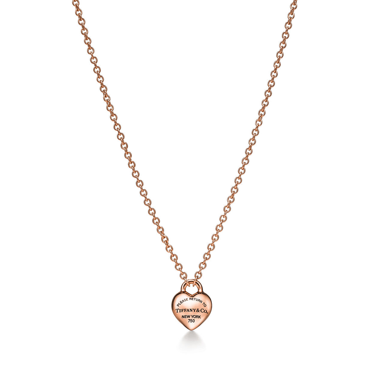 Return to Tiffany™:Full Heart Pendant in Rose Gold image number 0