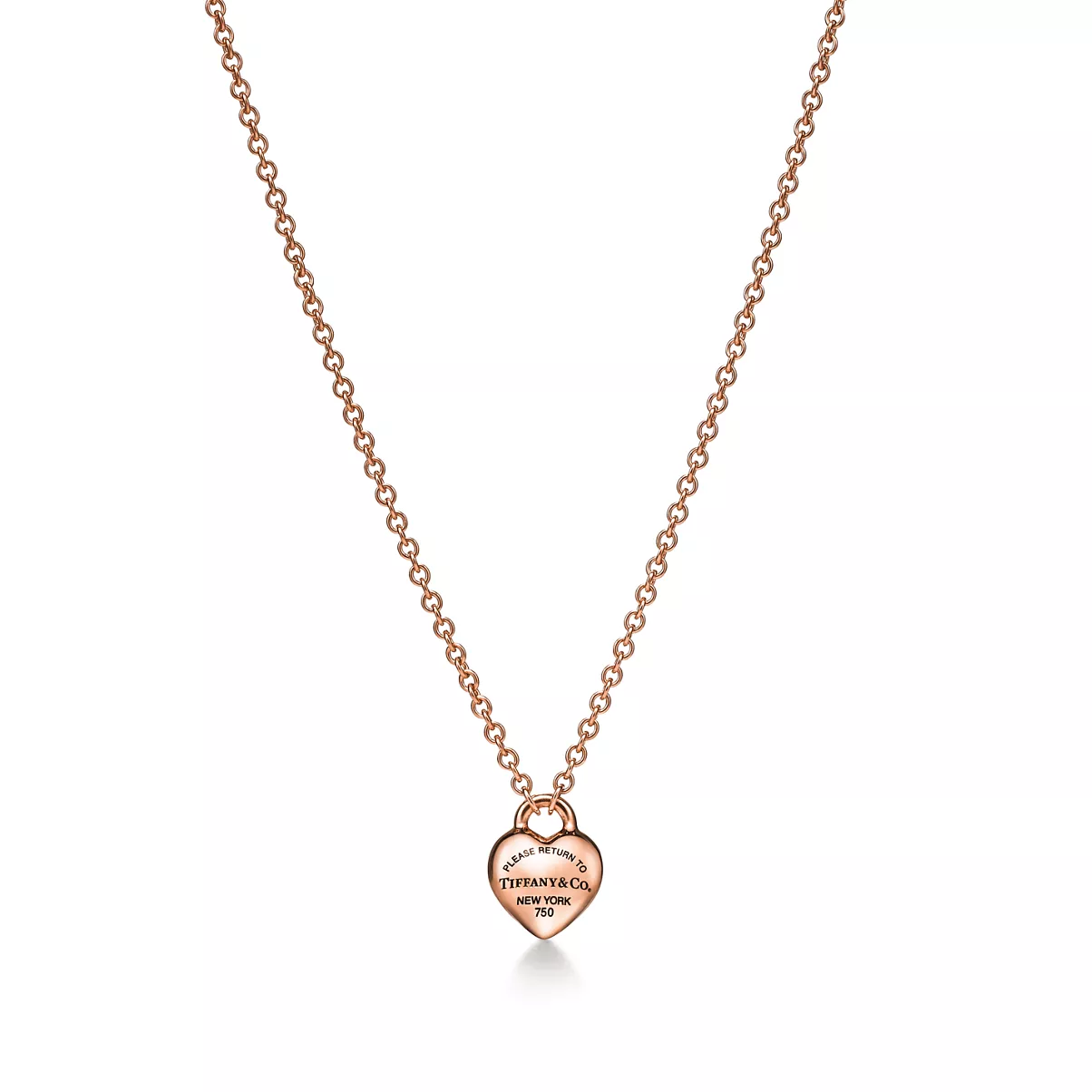 Full Heart Pendant in Rose Gold