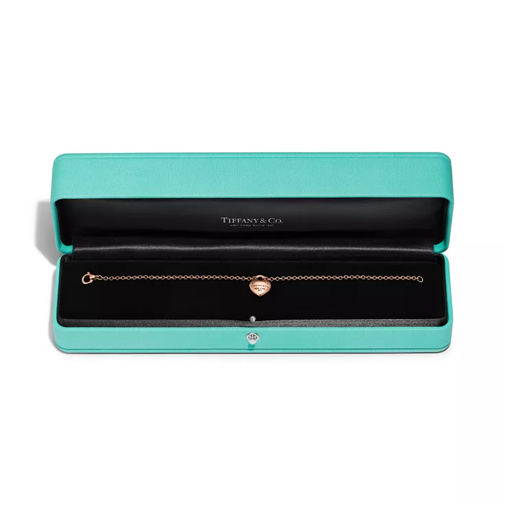 Return to Tiffany&trade;:Full Heart Bracelet in Rose Gold, 5
