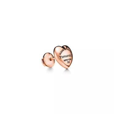 Return to Tiffany™:Full Heart Earrings in Rose Gold, 2