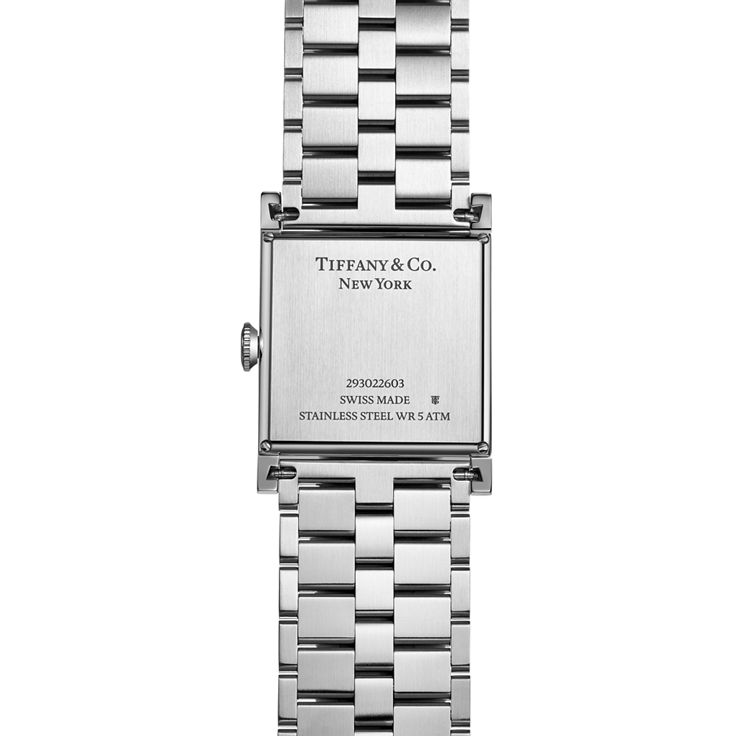 Tiffany:27 mm Union Square Watch in Steel with a White Dial image number 4