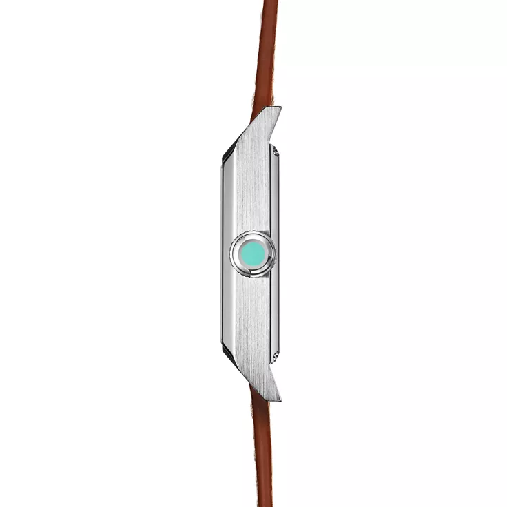 Union Square: 30 mm Watch in Steel with a White Dial, 4