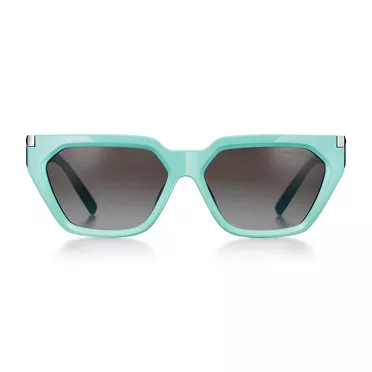 Tiffany T:Sunglasses in Tiffany Blue® Acetate with Gray Gradient Lenses, 2