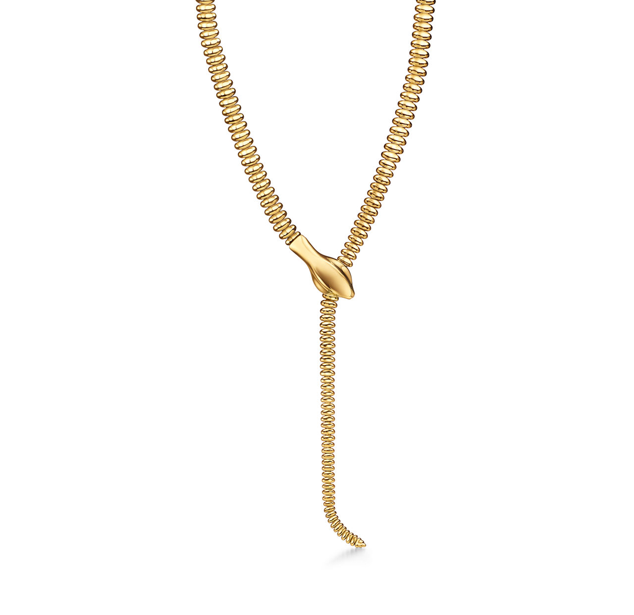 Elsa Peretti®:Snake Necklace in Yellow Gold image number 0
