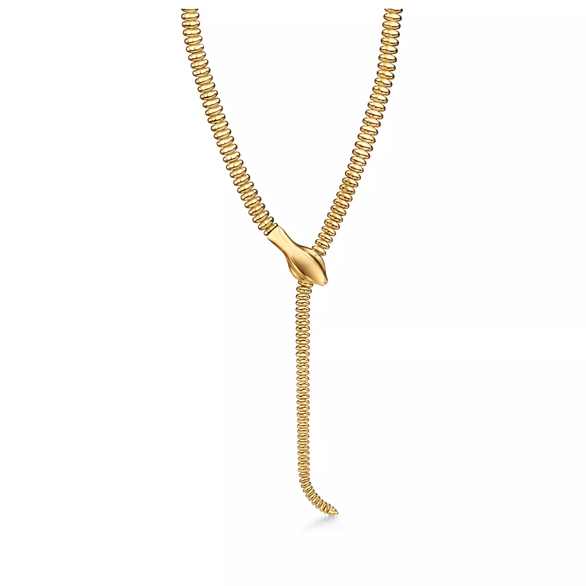 Snake Necklace in Yellow Gold