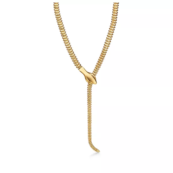 Snake Necklace in Yellow Gold
