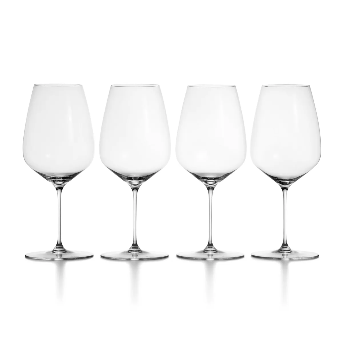 Cabernet Wine Glass in Crystal Glass, Set of Four