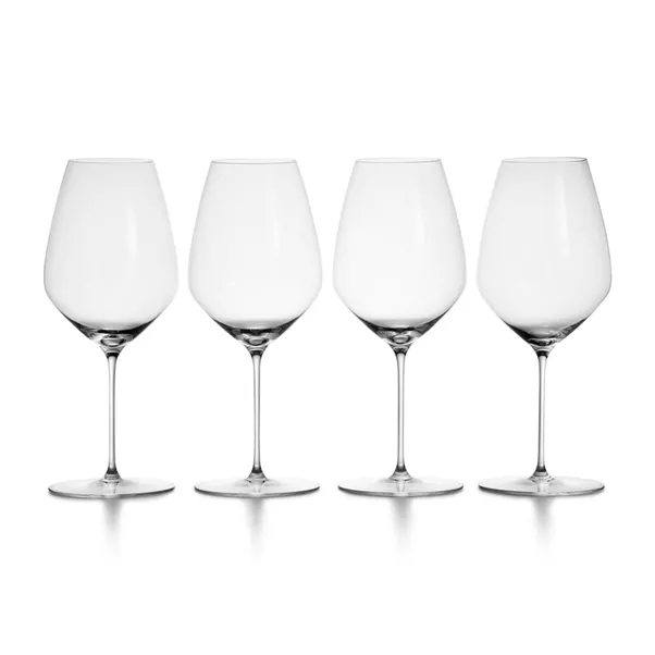 Syrah Wine Glass in Crystal Glass, Set of Four