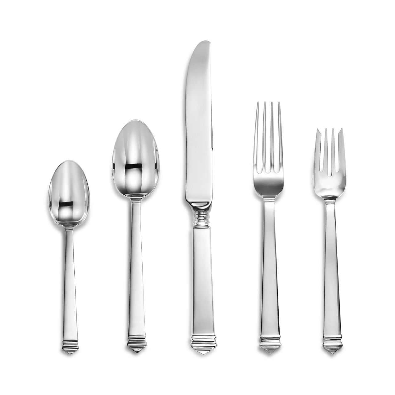 Hampton:Five-piece Flatware Set in Sterling Silver image number 0