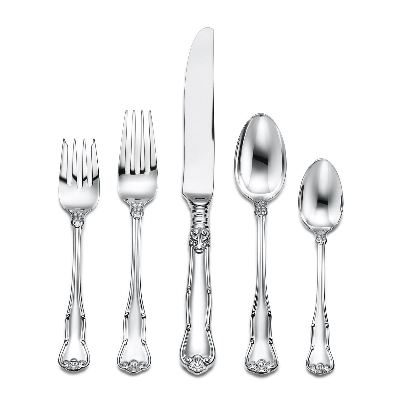 Provence:Five-piece Flatware Set in Sterling Silver image number 0