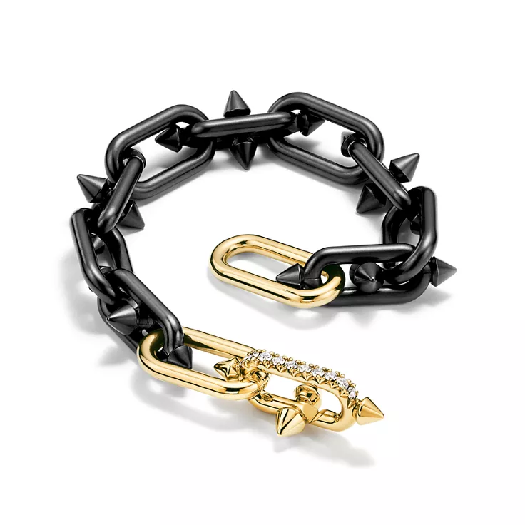 Tiffany Titan by Pharrell Williams:Bracelet en titane, or 18 carats et diamants, 5