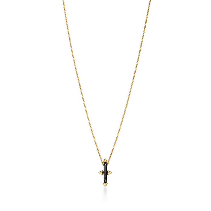 Tiffany Titan by Pharrell Williams:Pendant in Titanium and Yellow Gold image number 1