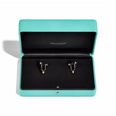 Tiffany Titan by Pharrell Williams:Large Earrings in Titanium, Gold and Diamonds, 7