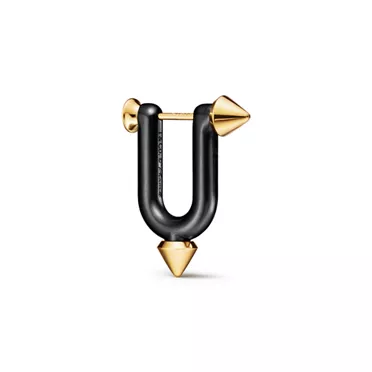 Tiffany Titan by Pharrell Williams:Large Earrings in Titanium, Gold and Diamonds, 6