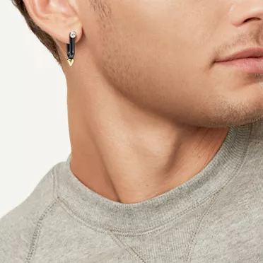 Tiffany Titan by Pharrell Williams:Large Earrings in Titanium, Gold and Diamonds, 3