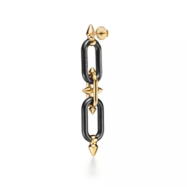 Tiffany Titan by Pharrell Williams:Earrings in Titanium, Gold and Diamonds, 3