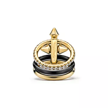Tiffany Titan by Pharrell Williams:Ring in Titanium, Gold and Diamonds, 6