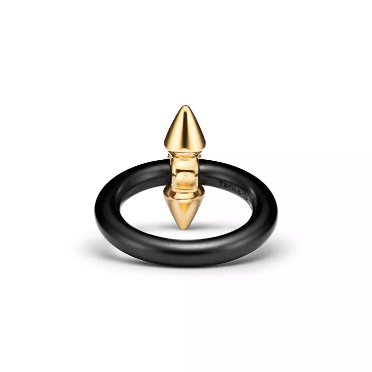 Tiffany Titan by Pharrell Williams:Ring in Titanium and Gold with a Diamond, 4
