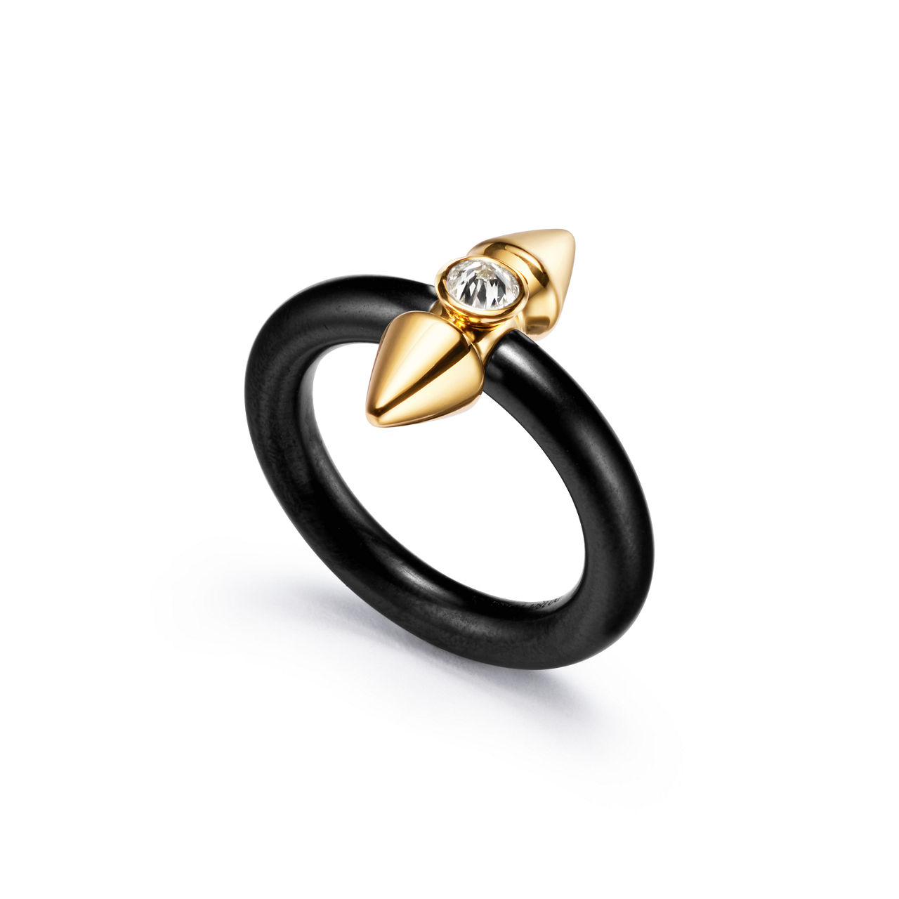 Tiffany Titan by Pharrell Williams:Ring in Titanium and Gold with a Diamond image number 3