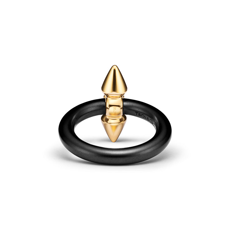 Tiffany Titan by Pharrell Williams:Ring in Titanium and Gold with a Diamond image number 4