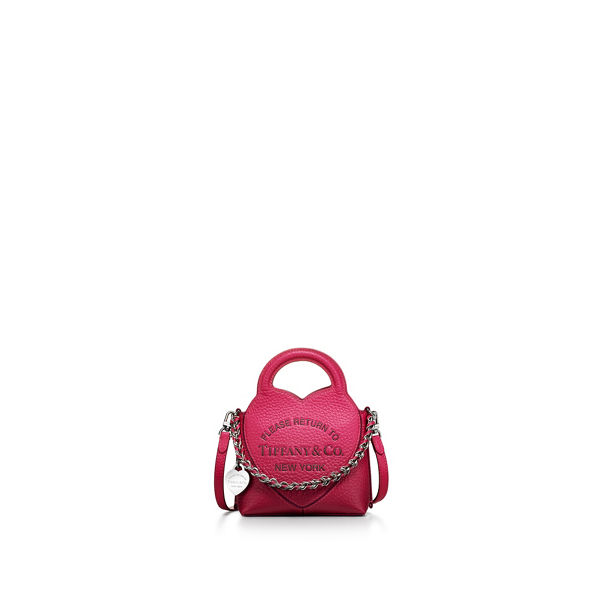 Return to Tiffany®:Micro Tote in Infinity Ruby Leather