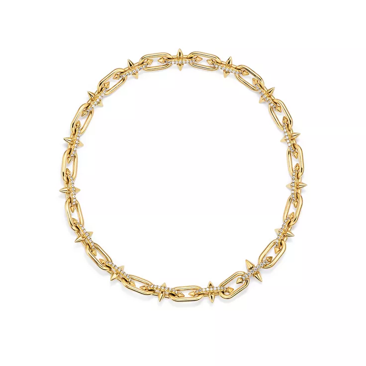 Tiffany Titan by Pharrell Williams:Necklace in Yellow Gold with Diamonds, 10