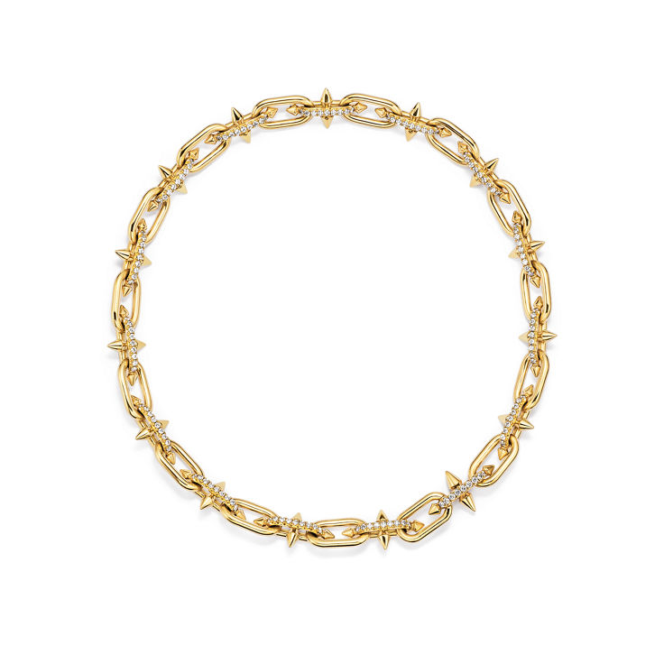 Tiffany Titan by Pharrell Williams:Halskette in Gelbgold mit Diamanten Bildnummer 10