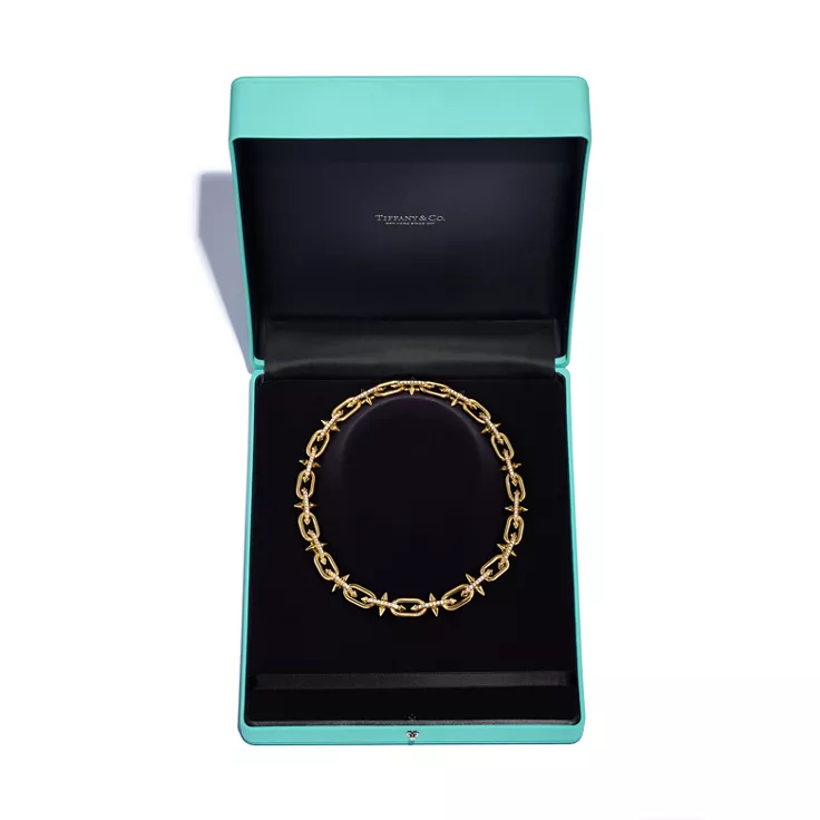 Tiffany Titan by Pharrell Williams:Necklace in Yellow Gold with Diamonds, 13