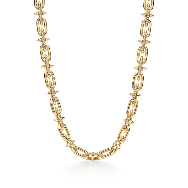 Tiffany Titan by Pharrell Williams:Necklace in Yellow Gold with Diamonds