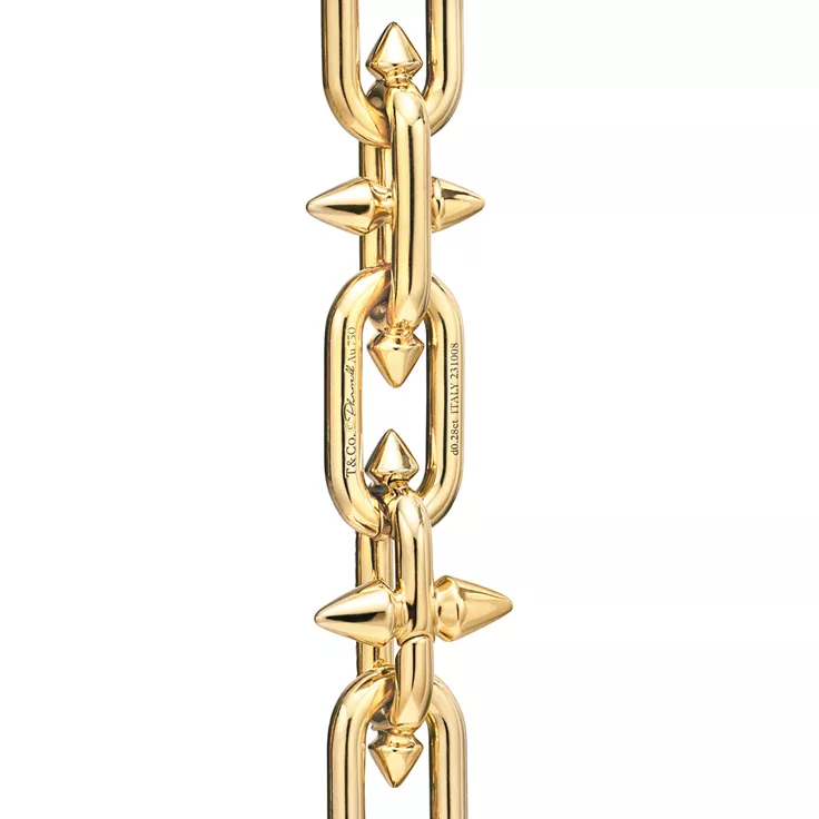 Tiffany Titan by Pharrell Williams:Clasp Necklace in Gold with Diamonds, 13