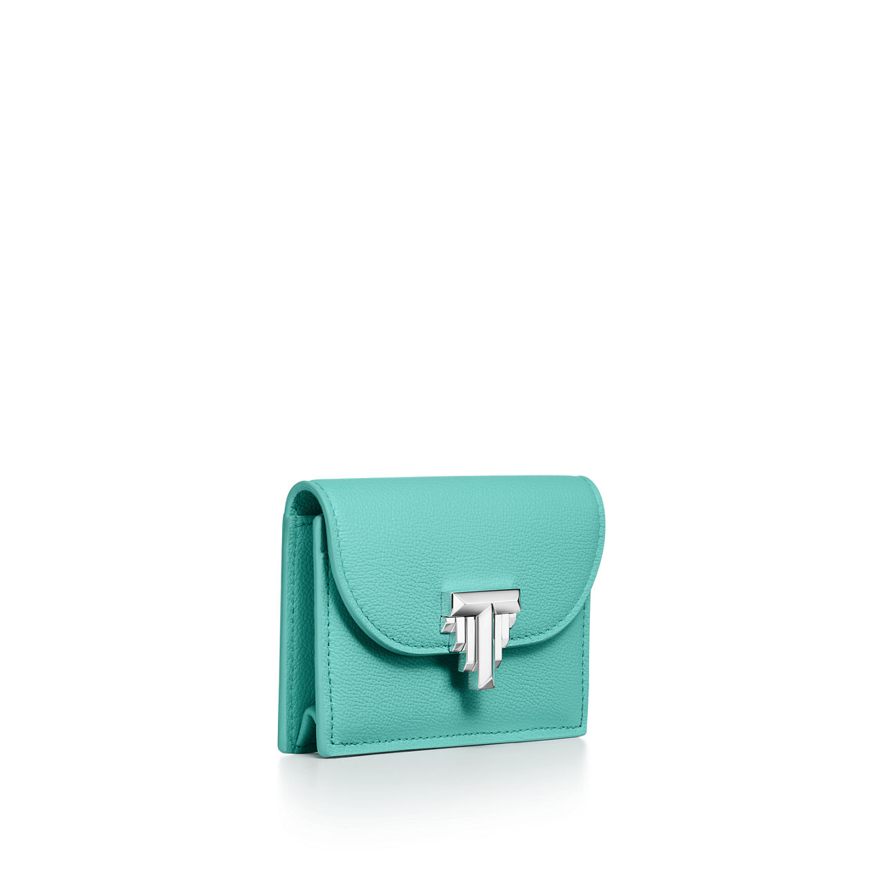 Tiffany T:Deco Flap Card Holder in Tiffany Blue® Leather image number 2