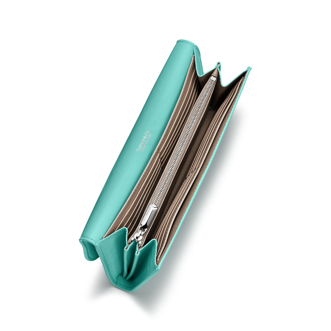 Deco Portemonnaie im europäischen Stil aus Leder in Tiffany Blue®