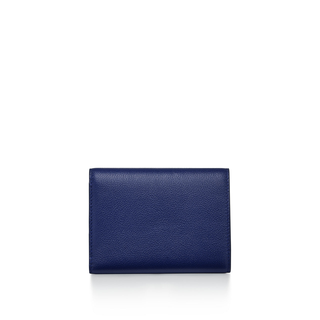Tiffany T:Cartera pequeña estilo déco de piel color azul zafiro imagen número 3