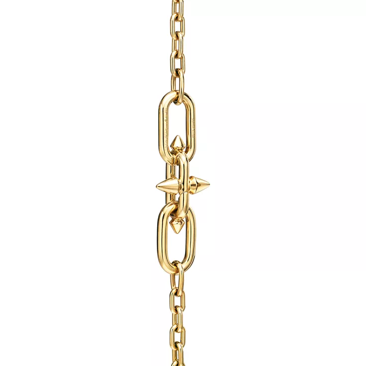 Tiffany Titan by Pharrell Williams:Medium Link Station Necklace in Gold, 8