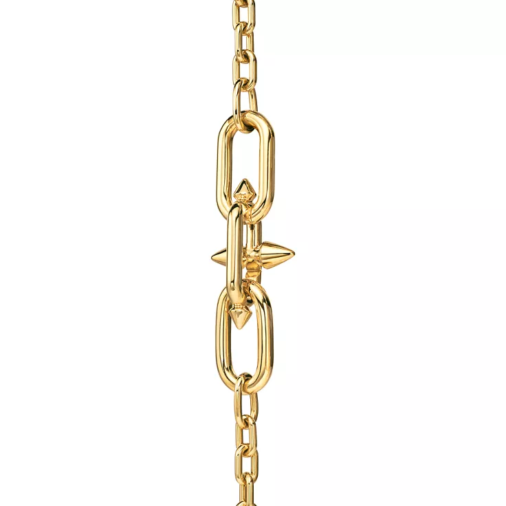 Tiffany Titan by Pharrell Williams:Medium Link Station Necklace in Gold, 11