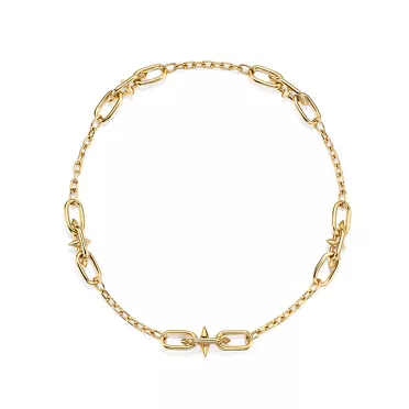 Tiffany Titan by Pharrell Williams:Medium Link Station Necklace in Gold, 6