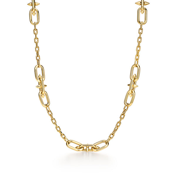 Tiffany Titan by Pharrell Williams:Medium Link Station Necklace in Gold