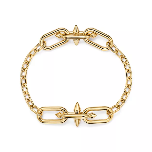 Tiffany Titan by Pharrell Williams:Medium Link Station Bracelet in Gold image number 0