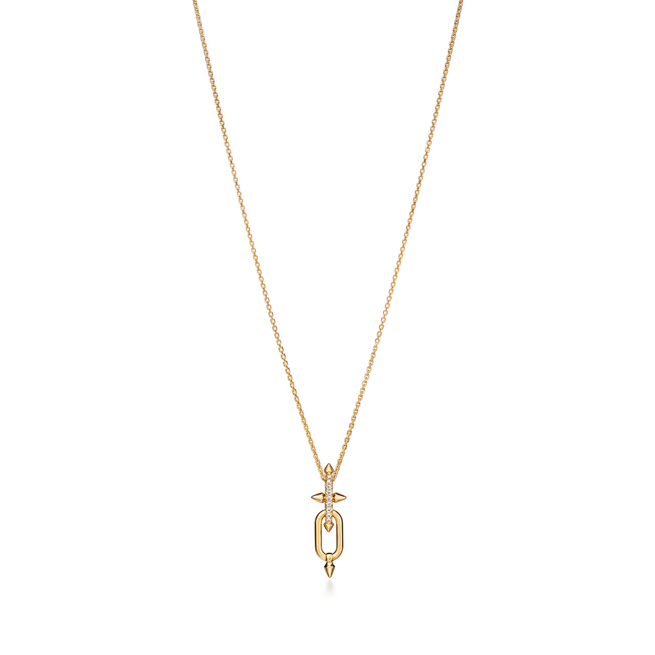 Tiffany Titan by Pharrell Williams:Pendant in Yellow Gold with Diamonds image number 0