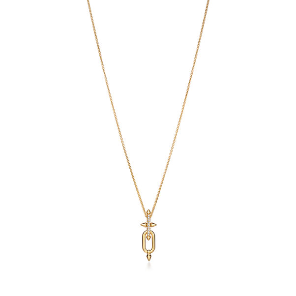 Tiffany Titan by Pharrell Williams:Pendant in Yellow Gold with Diamonds